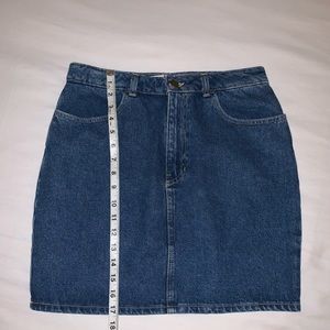 Denim mini skirt